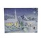 Northlight LED Fiber Optic Lighted Snow Covered Church Christmas Wall Art 15.75" x 12"